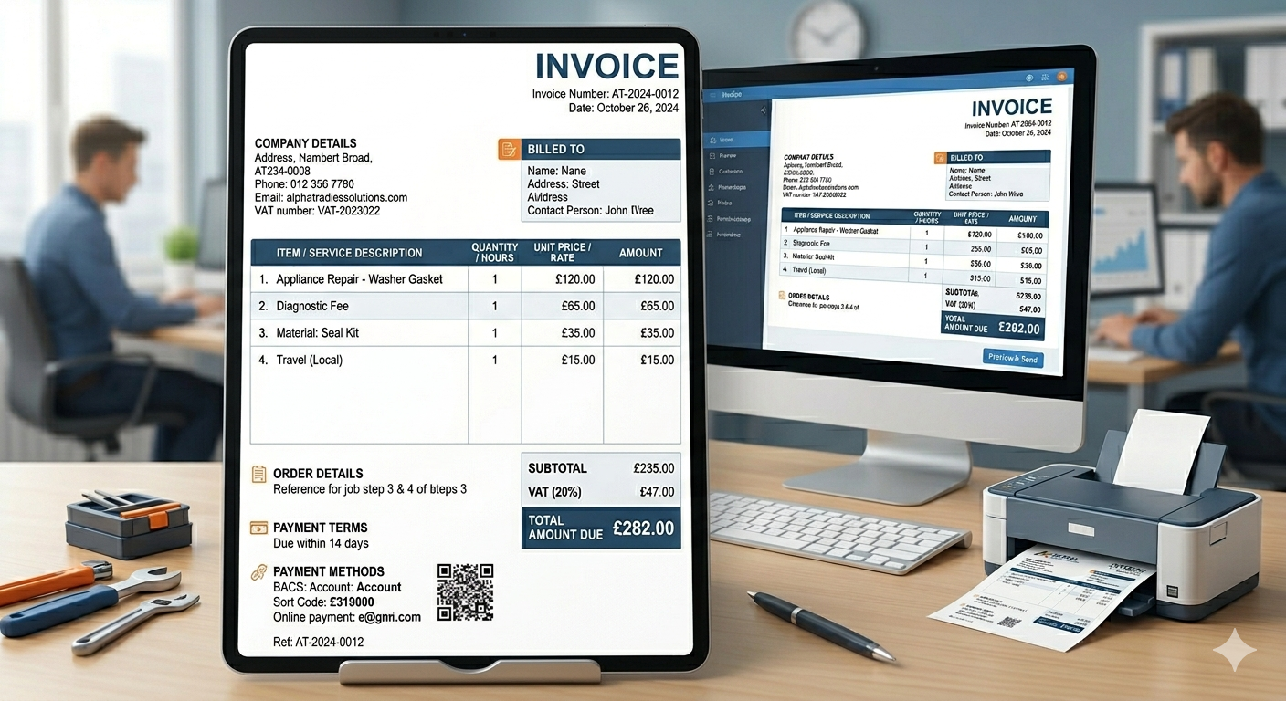Invoice workflow step